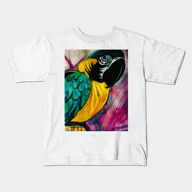 Macaw Kids T-Shirt by Pipsilk